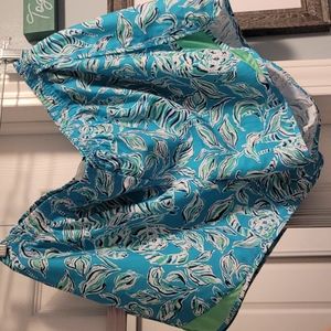 Lilly Pulitzer Ocean Trail Shorts in Turquoise Oasis "Outta Line"